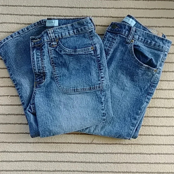 Lot of 2 Duplex by Tute Blue Jean Capris - Picture 1 of 3
